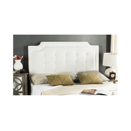Safavieh Saphire King Size Headboard, White - 53.9 x 3.5 x 77.6 in. MCR4047F-K